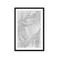 Picture of Leafy Lines II _GroupedProduct_Rectangle_Portrait_Framed_Matted_