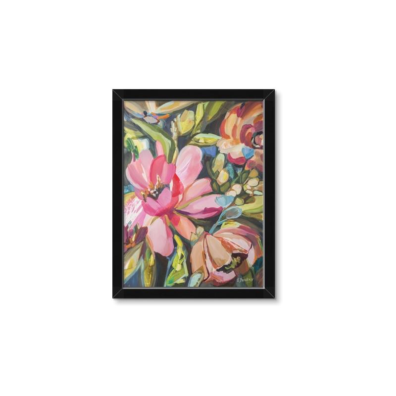 Picture of Mosiac Floral _GroupedProduct_Rectangle_Portrait_Framed_Matted_
