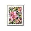 Picture of Mosiac Floral _GroupedProduct_Rectangle_Portrait_Framed_Matted_