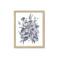 Picture of Sketched Fall Blooms _GroupedProduct_Rectangle_Portrait_Framed_Matted_
