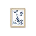 Picture of Blue Water Colour Leaves _GroupedProduct_Rectangle_Portrait_Framed_Matted_