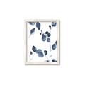 Picture of Blue Water Colour Leaves II _GroupedProduct_Rectangle_Portrait_Framed_Matted_