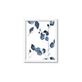Picture of Blue Water Colour Leaves II _GroupedProduct_Rectangle_Portrait_Framed_Matted_