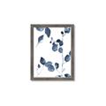 Picture of Blue Water Colour Leaves II _GroupedProduct_Rectangle_Portrait_Framed_Matted_