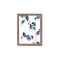 Picture of Blue Water Colour Leaves II _GroupedProduct_Rectangle_Portrait_Framed_Matted_