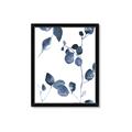 Picture of Blue Water Colour Leaves II _GroupedProduct_Rectangle_Portrait_Framed_Matted_