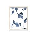 Picture of Blue Water Colour Leaves II _GroupedProduct_Rectangle_Portrait_Framed_Matted_