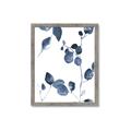 Picture of Blue Water Colour Leaves II _GroupedProduct_Rectangle_Portrait_Framed_Matted_