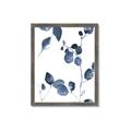 Picture of Blue Water Colour Leaves II _GroupedProduct_Rectangle_Portrait_Framed_Matted_