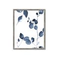 Picture of Blue Water Colour Leaves II _GroupedProduct_Rectangle_Portrait_Framed_Matted_