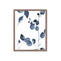 Picture of Blue Water Colour Leaves II _GroupedProduct_Rectangle_Portrait_Framed_Matted_
