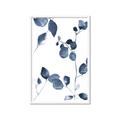 Picture of Blue Water Colour Leaves II _GroupedProduct_Rectangle_Portrait_Framed_Matted_