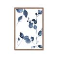 Picture of Blue Water Colour Leaves II _GroupedProduct_Rectangle_Portrait_Framed_Matted_