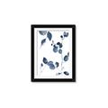 Picture of Blue Water Colour Leaves II _GroupedProduct_Rectangle_Portrait_Framed_Matted_