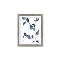 Picture of Blue Water Colour Leaves II _GroupedProduct_Rectangle_Portrait_Framed_Matted_