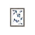 Picture of Blue Water Colour Leaves II _GroupedProduct_Rectangle_Portrait_Framed_Matted_