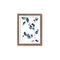 Picture of Blue Water Colour Leaves II _GroupedProduct_Rectangle_Portrait_Framed_Matted_
