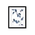 Picture of Blue Water Colour Leaves II _GroupedProduct_Rectangle_Portrait_Framed_Matted_