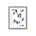 Picture of Blue Water Colour Leaves II _GroupedProduct_Rectangle_Portrait_Framed_Matted_