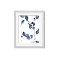 Picture of Blue Water Colour Leaves II _GroupedProduct_Rectangle_Portrait_Framed_Matted_