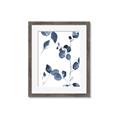 Picture of Blue Water Colour Leaves II _GroupedProduct_Rectangle_Portrait_Framed_Matted_