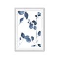 Picture of Blue Water Colour Leaves II _GroupedProduct_Rectangle_Portrait_Framed_Matted_