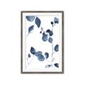 Picture of Blue Water Colour Leaves II _GroupedProduct_Rectangle_Portrait_Framed_Matted_