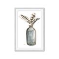 Picture of Feathers in a Vase I _GroupedProduct_Rectangle_Portrait_Framed_Matted_