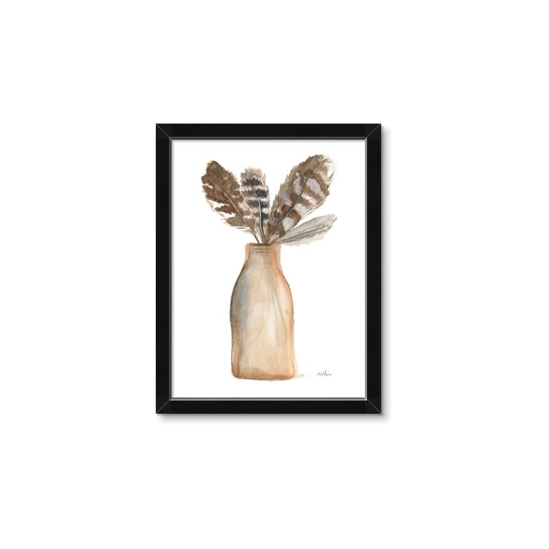 Picture of Feathers in a Vase II _GroupedProduct_Rectangle_Portrait_Framed_Matted_