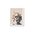 Picture of Floral Face _GroupedProduct_Rectangle_Portrait_Framed_Matted_