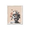 Picture of Floral Face _GroupedProduct_Rectangle_Portrait_Framed_Matted_