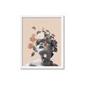 Picture of Floral Face _GroupedProduct_Rectangle_Portrait_Framed_Matted_