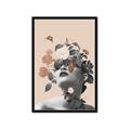 Picture of Floral Face _GroupedProduct_Rectangle_Portrait_Framed_Matted_