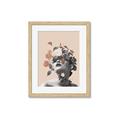 Picture of Floral Face _GroupedProduct_Rectangle_Portrait_Framed_Matted_