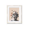 Picture of Floral Face _GroupedProduct_Rectangle_Portrait_Framed_Matted_