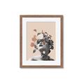 Picture of Floral Face _GroupedProduct_Rectangle_Portrait_Framed_Matted_
