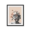 Picture of Floral Face _GroupedProduct_Rectangle_Portrait_Framed_Matted_