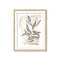 Picture of Antiqued Leaves I _GroupedProduct_Rectangle_Portrait_Framed_Matted_