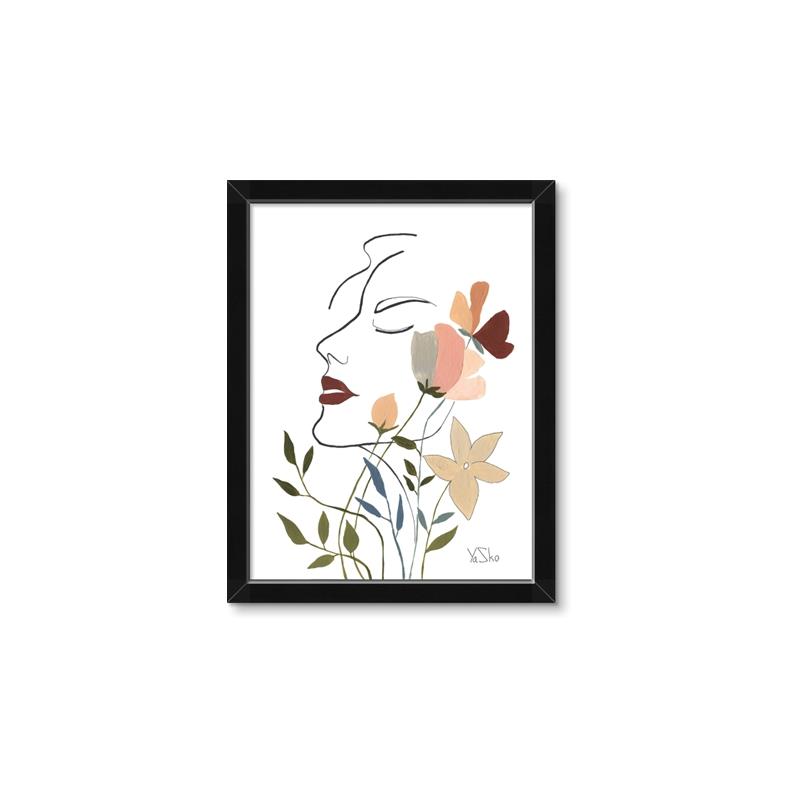 Picture of See Through the Flowers I _GroupedProduct_Rectangle_Portrait_Framed_Matted_