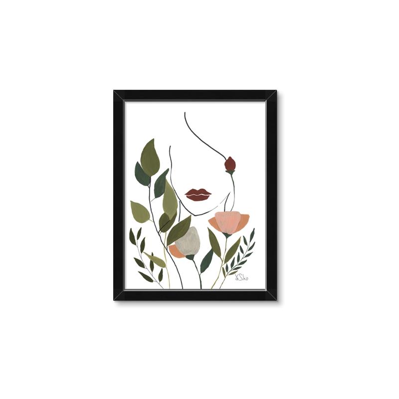 Picture of See Through the Flowers II _GroupedProduct_Rectangle_Portrait_Framed_Matted_