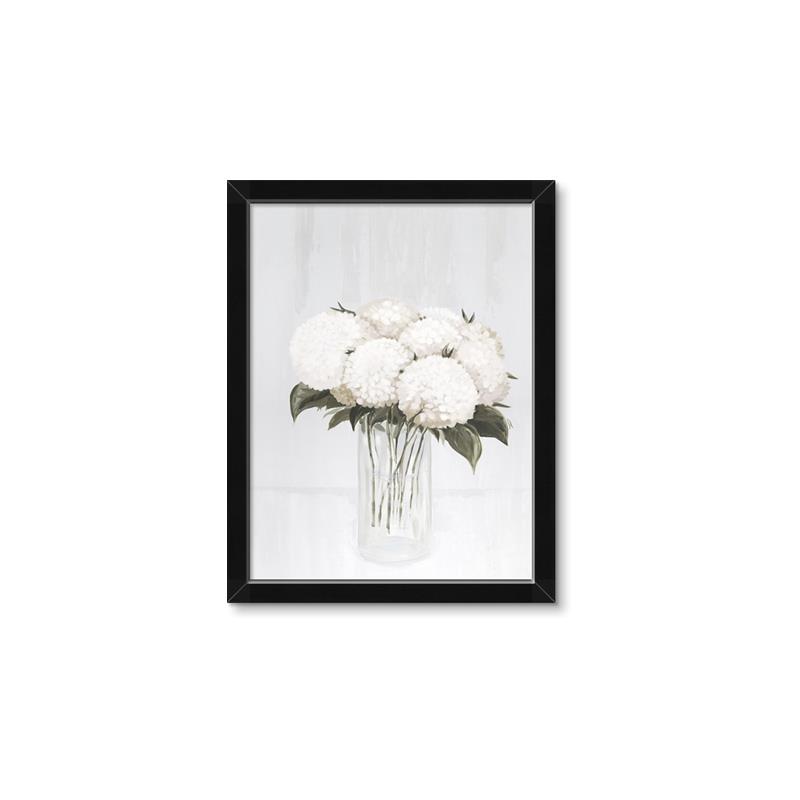 Picture of White Hydrangea I _GroupedProduct_Rectangle_Portrait_Framed_Matted_
