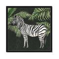 Picture of Zebra In The Jungle _GroupedProduct_Square_Framed_Matted_