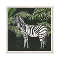 Picture of Zebra In The Jungle _GroupedProduct_Square_Framed_Matted_