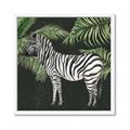 Picture of Zebra In The Jungle _GroupedProduct_Square_Framed_Matted_