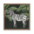 Picture of Zebra In The Jungle _GroupedProduct_Square_Framed_Matted_