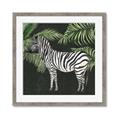 Picture of Zebra In The Jungle _GroupedProduct_Square_Framed_Matted_