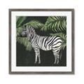 Picture of Zebra In The Jungle _GroupedProduct_Square_Framed_Matted_