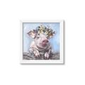 Picture of Flower Piglet I _GroupedProduct_Square_Framed_Matted_
