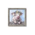 Picture of Flower Piglet I _GroupedProduct_Square_Framed_Matted_
