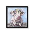 Picture of Flower Piglet I _GroupedProduct_Square_Framed_Matted_